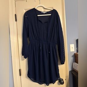 Navy blue buisness dress